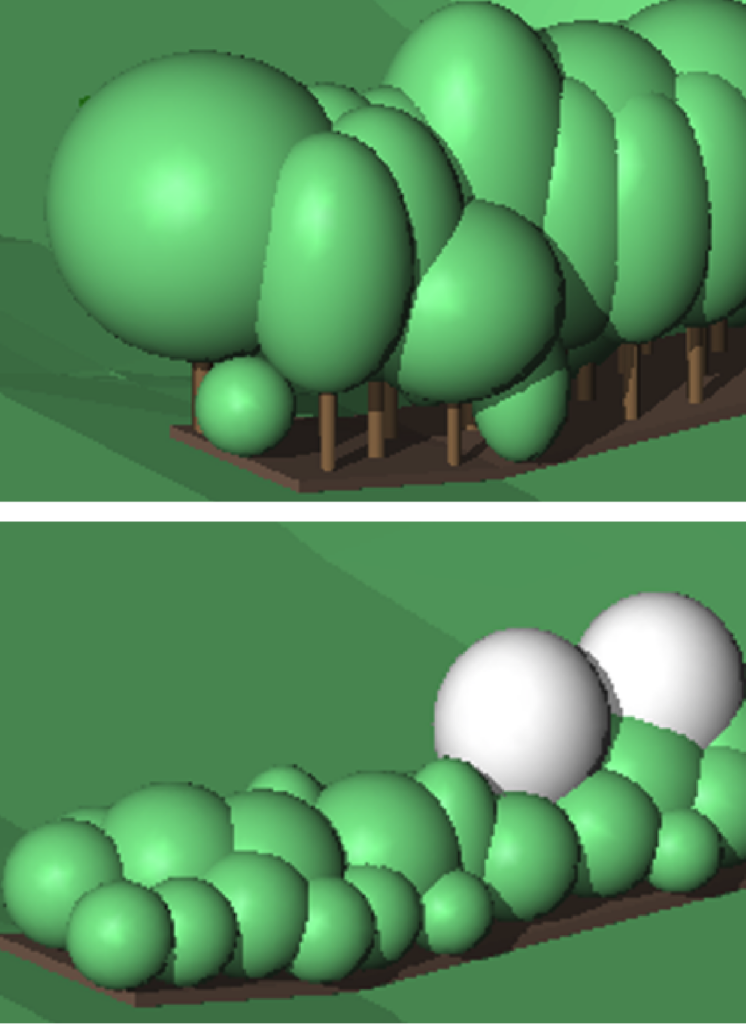 area planting clear stem and foliage colour ArtisanRV Revit